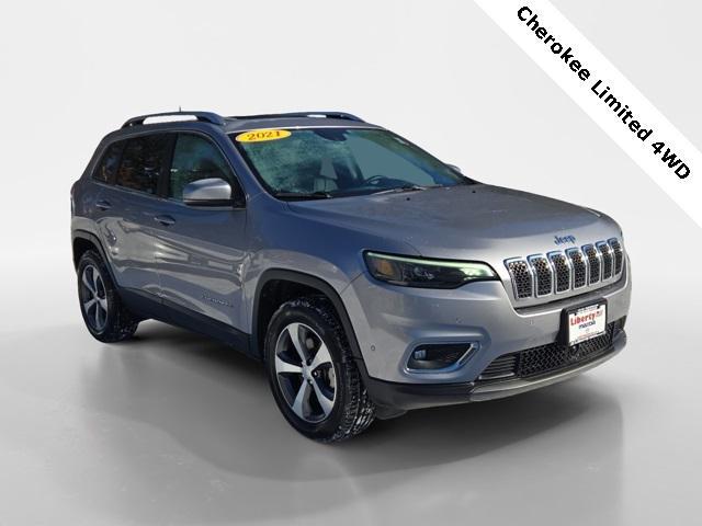 used 2021 Jeep Cherokee car, priced at $21,500