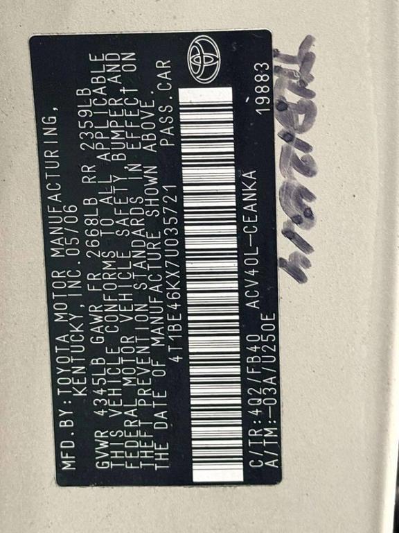 used 2007 Toyota Camry car, priced at $5,999