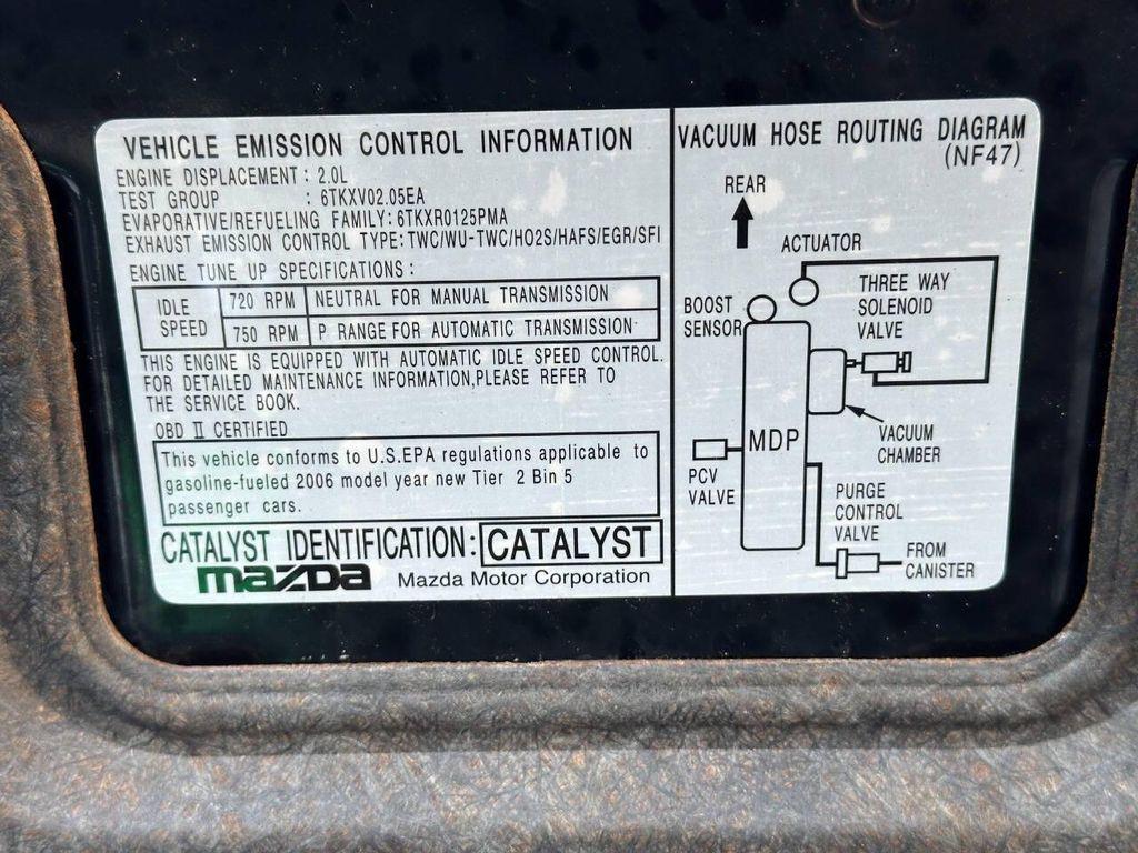 Black 2006 Mazda MX-5 Miata Sport 2dr Convertible