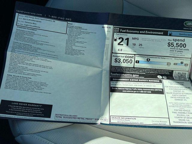 used 2024 Land Rover Range Rover Sport car, priced at $79,890