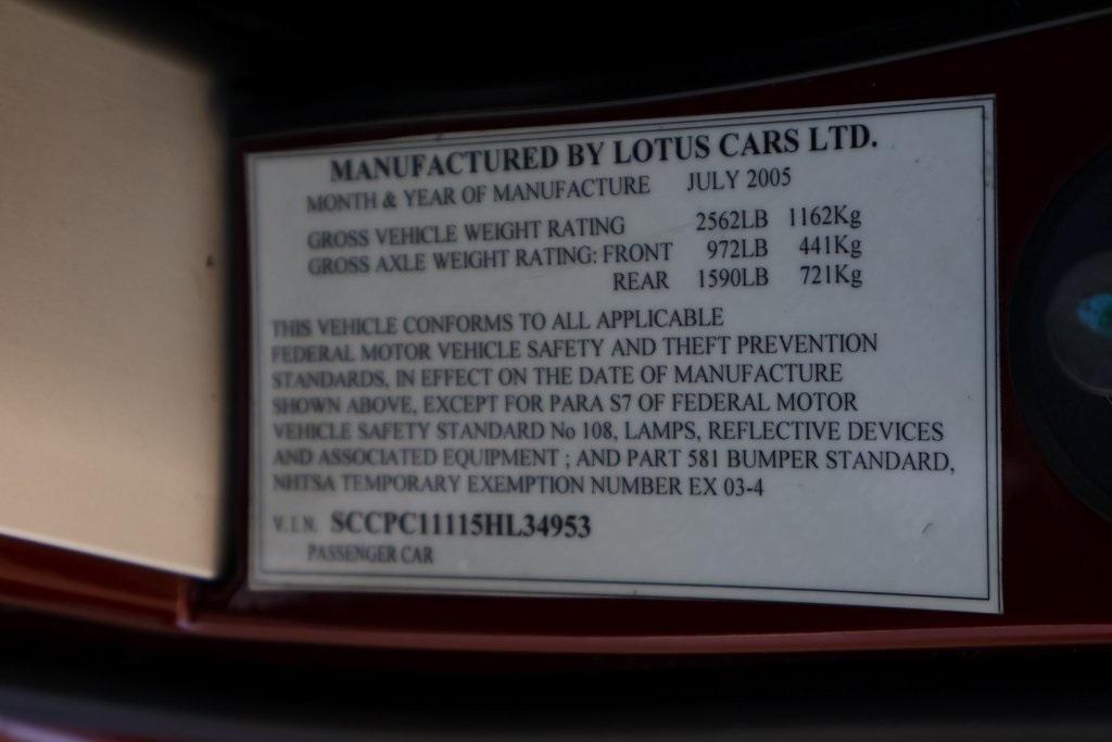 used 2005 Lotus Elise car, priced at $42,500