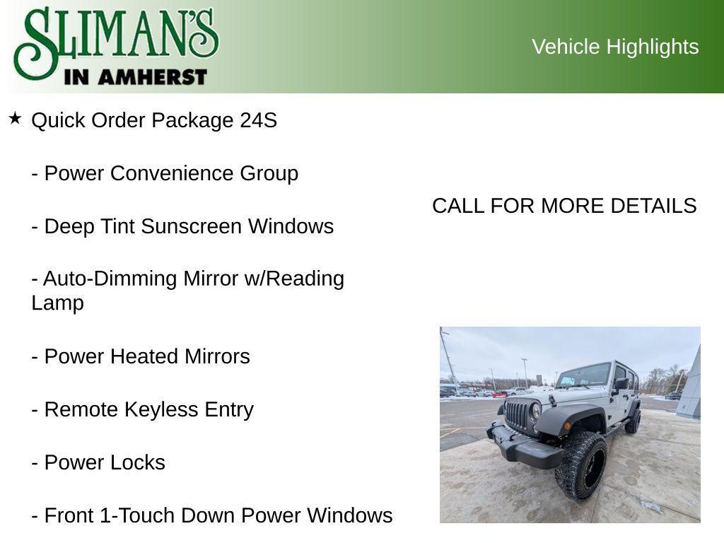 used 2017 Jeep Wrangler Unlimited car, priced at $15,500
