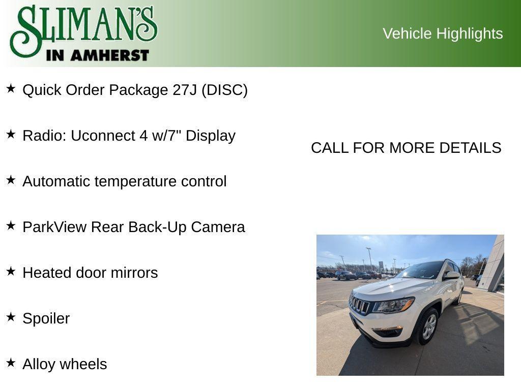 used 2019 Jeep Compass car, priced at $16,800