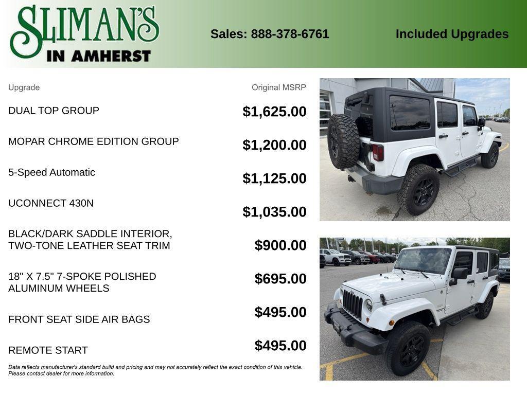 used 2012 Jeep Wrangler Unlimited car, priced at $12,500