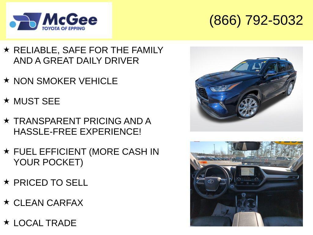 used 2021 Toyota Highlander car, priced at $30,991