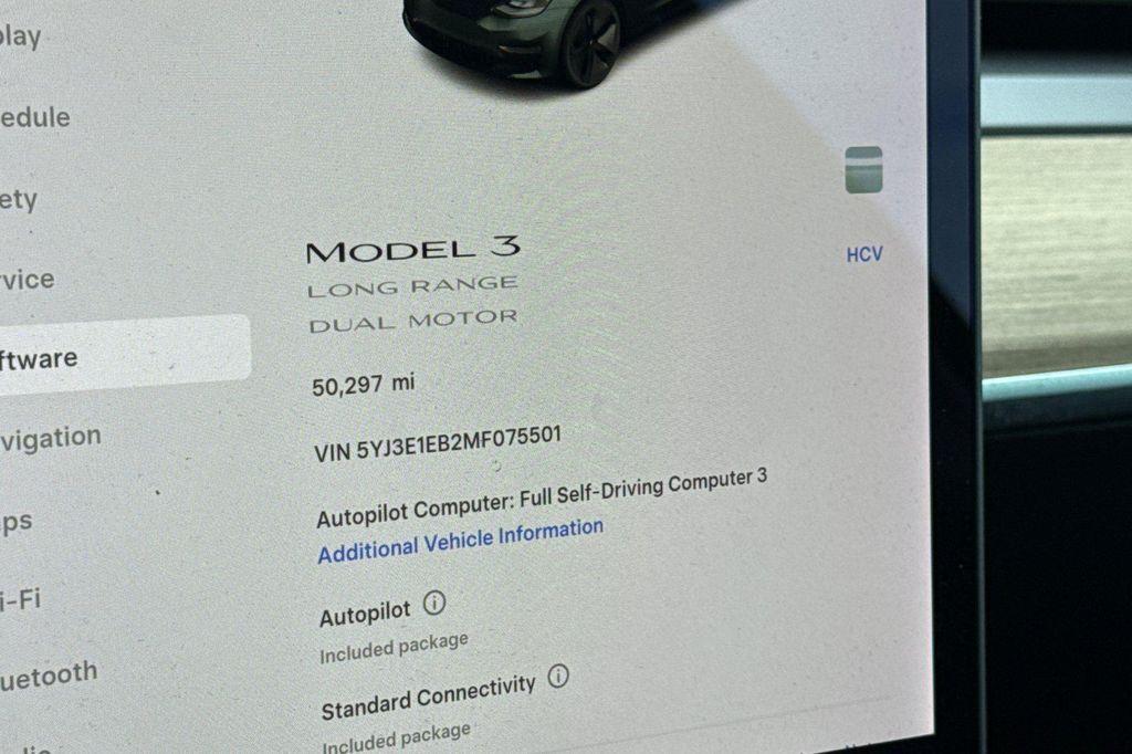 used 2021 Tesla Model 3 car, priced at $23,598