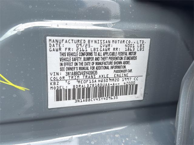 new 2025 Nissan Sentra car, priced at $22,273