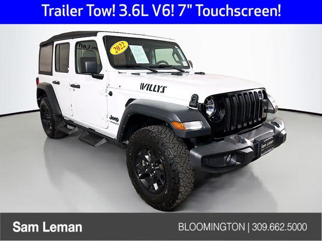 used 2022 Jeep Wrangler Unlimited car, priced at $28,402