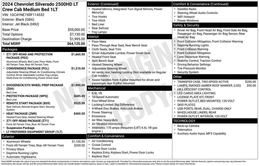 used 2024 Chevrolet Silverado 2500 car, priced at $47,000