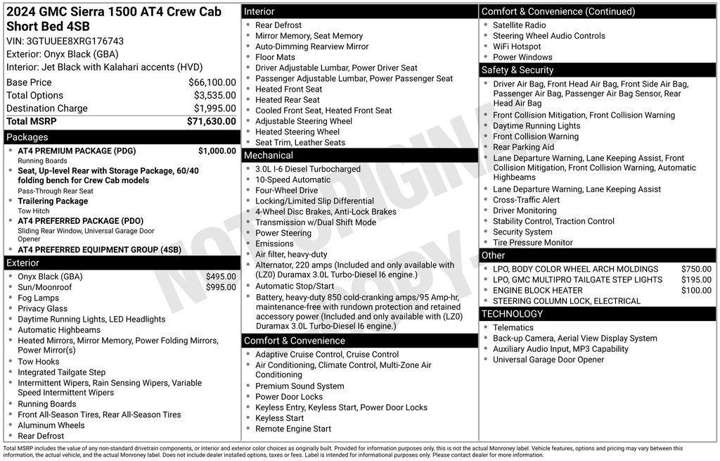 used 2024 GMC Sierra 1500 car, priced at $48,000