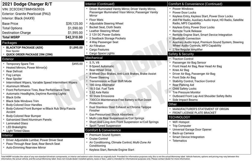 used 2021 Dodge Charger car, priced at $26,900