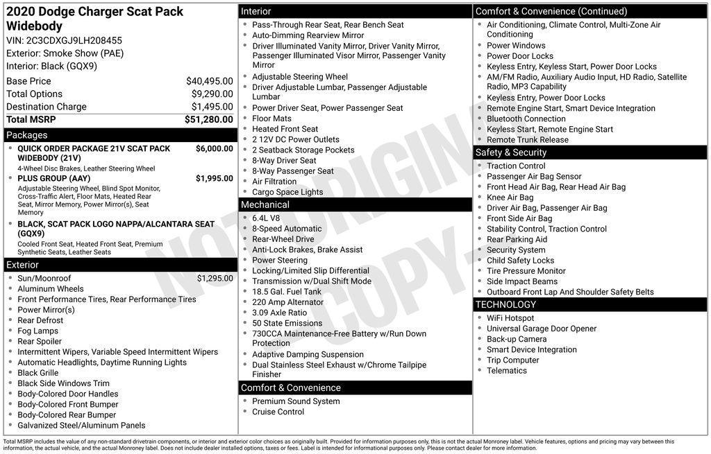 used 2020 Dodge Charger car, priced at $38,750