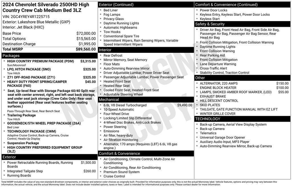 used 2024 Chevrolet Silverado 2500 car, priced at $70,900