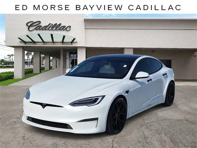 used 2022 Tesla Model S car, priced at $59,002