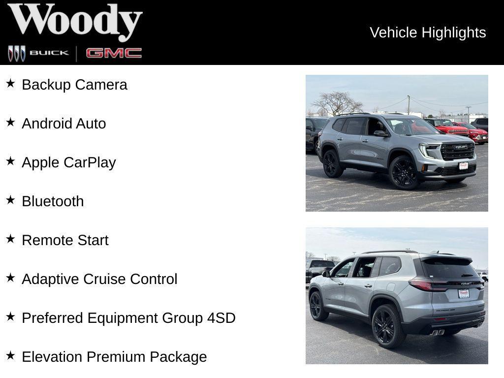 new 2026 GMC Acadia car, priced at $50,150