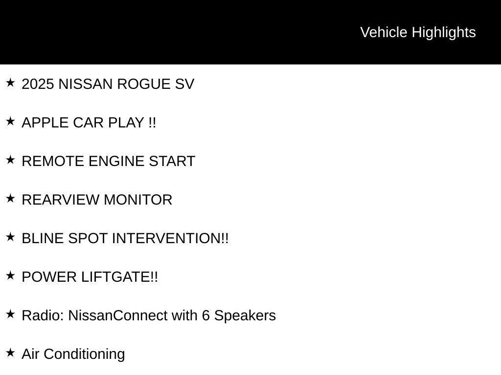 used 2025 Nissan Rogue car, priced at $25,900
