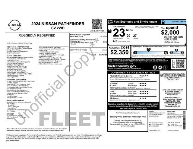 used 2024 Nissan Pathfinder car, priced at $26,200