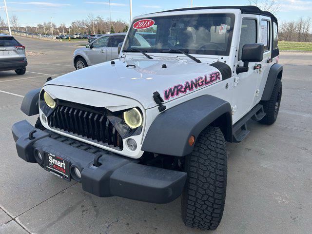 used 2018 Jeep Wrangler JK Unlimited car, priced at $15,156