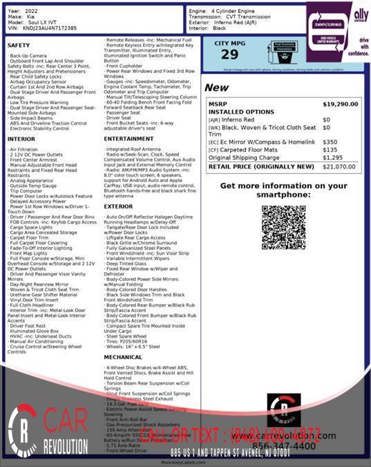 used 2022 Kia Soul car, priced at $11,499