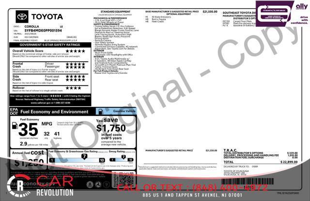 used 2023 Toyota Corolla car, priced at $15,999