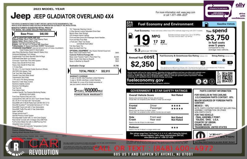 used 2023 Jeep Gladiator car, priced at $28,595