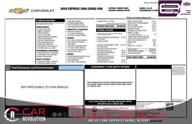 used 2020 Chevrolet Express 2500 car, priced at $13,999
