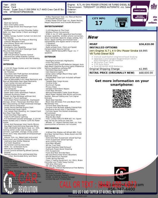 used 2023 Ford F-350 car, priced at $55,991