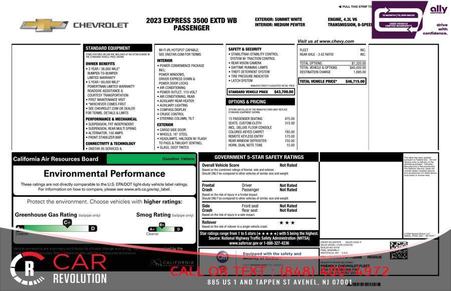 used 2023 Chevrolet Express 3500 car, priced at $30,775