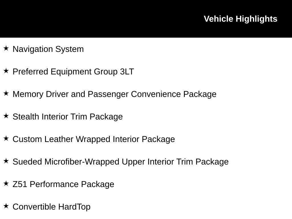 new 2026 Chevrolet Corvette car, priced at $100,054