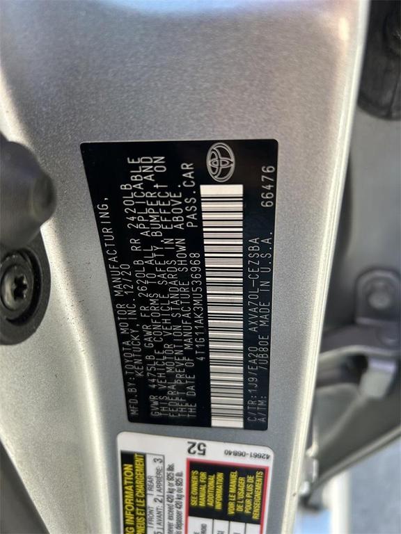 used 2021 Toyota Camry car, priced at $19,894