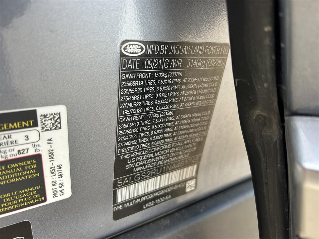 used 2022 Land Rover Range Rover car, priced at $49,013