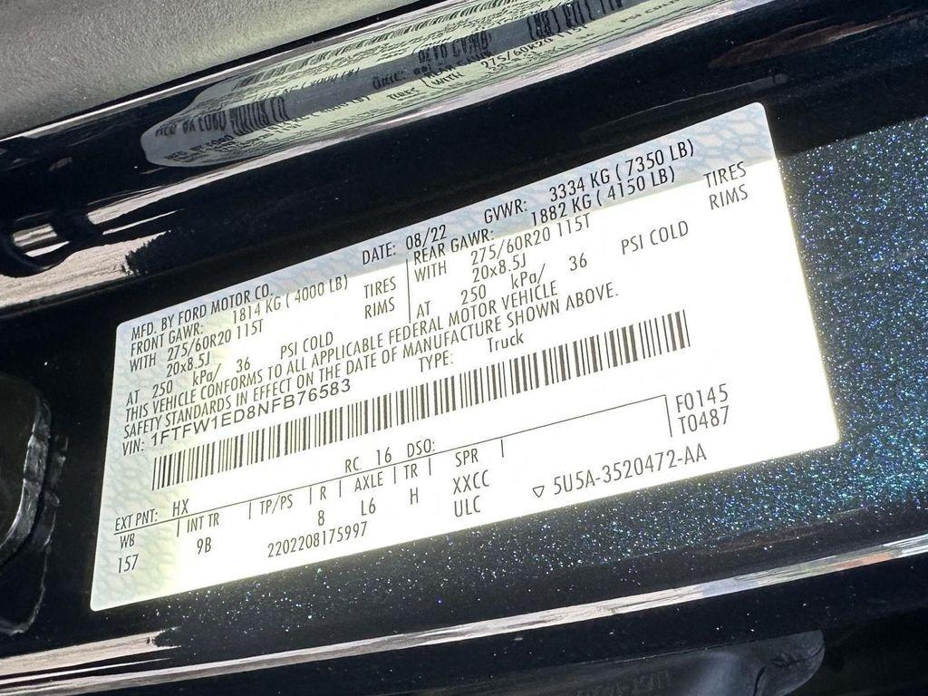 used 2022 Ford F-150 car, priced at $48,995