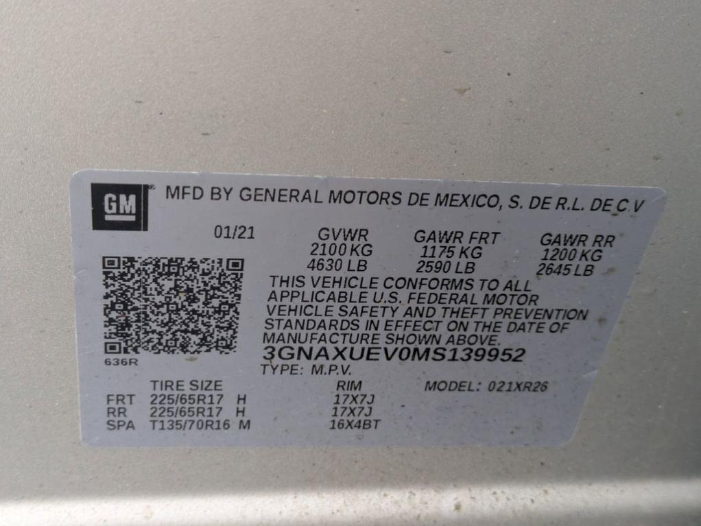 used 2021 Chevrolet Equinox car, priced at $18,997