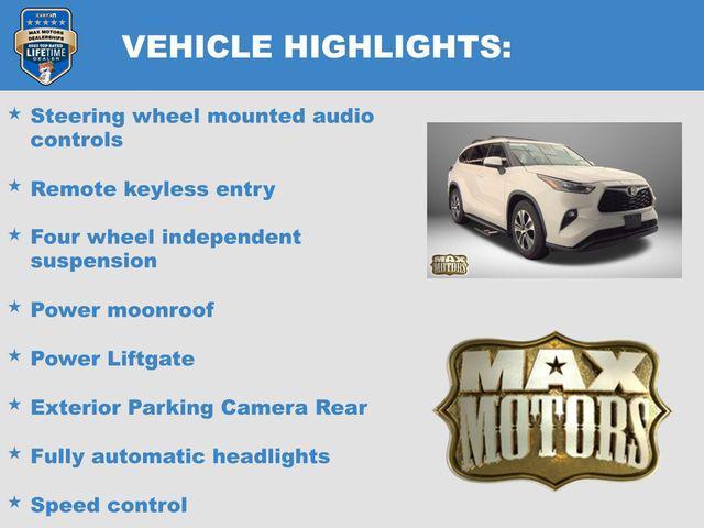 used 2021 Toyota Highlander car, priced at $29,544