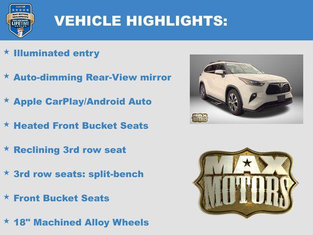 used 2021 Toyota Highlander car, priced at $29,544
