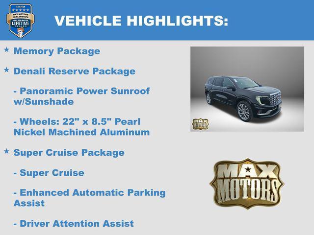 new 2026 GMC Acadia car, priced at $66,955