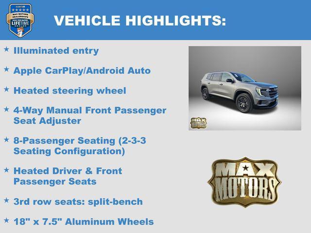 new 2026 GMC Acadia car, priced at $48,290