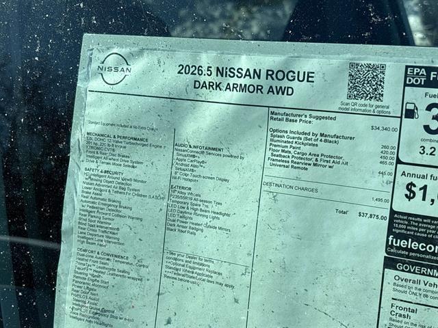 new 2026 Nissan Rogue car, priced at $35,886