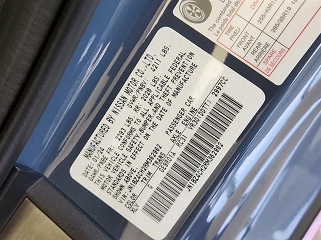 new 2024 Nissan Z car, priced at $57,998