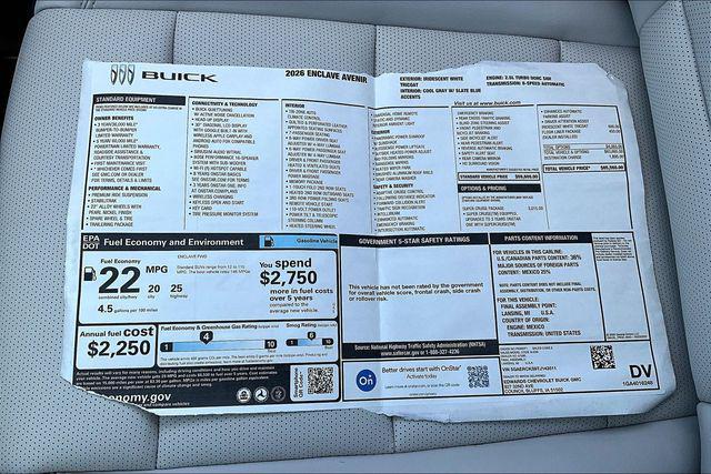 new 2026 Buick Enclave car, priced at $57,754