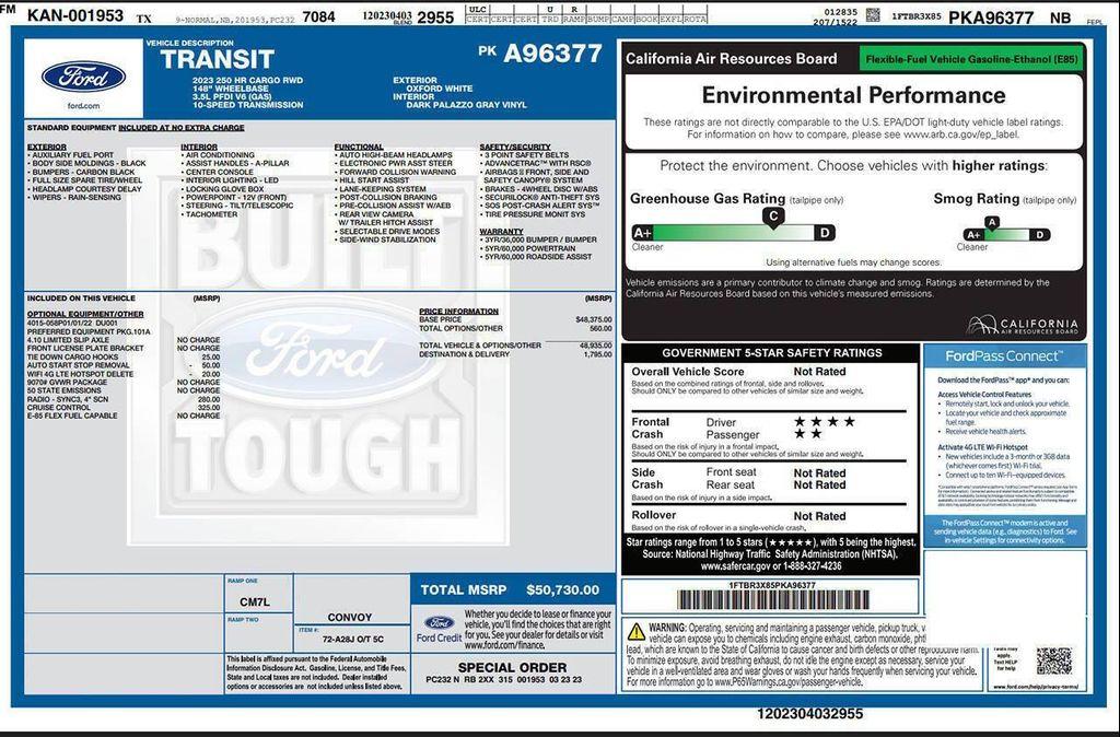 used 2023 Ford Transit-250 car, priced at $42,995