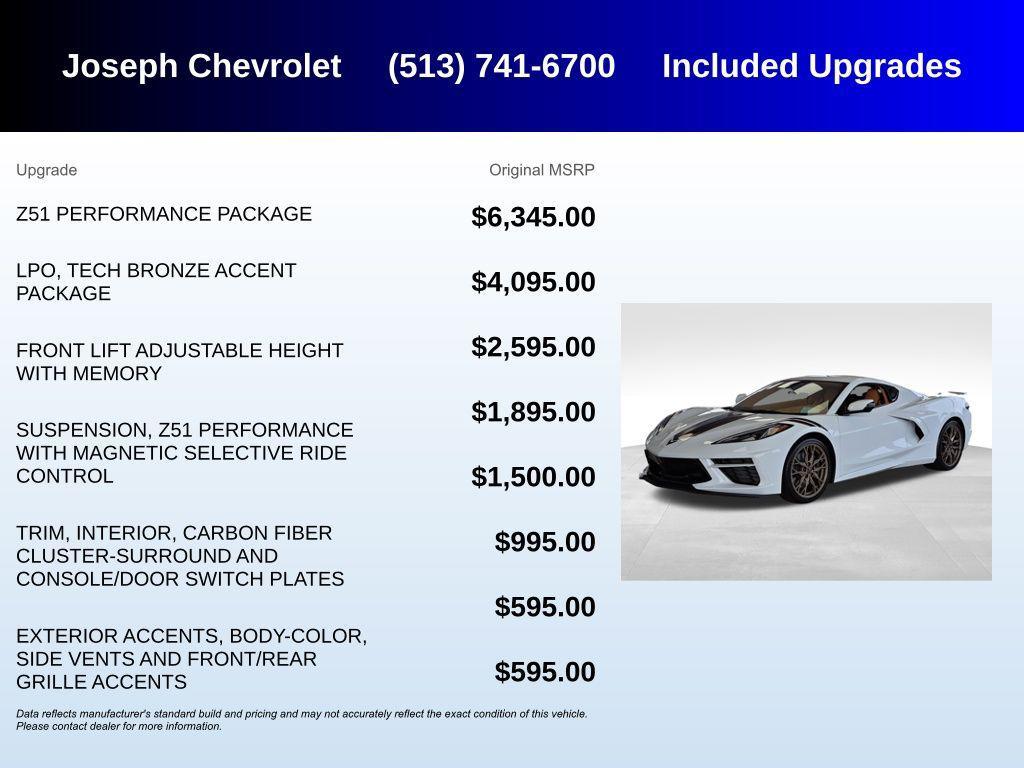 used 2025 Chevrolet Corvette car, priced at $79,000