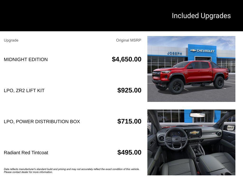 new 2026 Chevrolet Colorado car, priced at $55,001