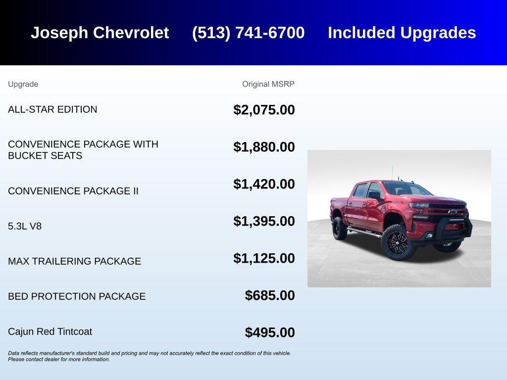 used 2019 Chevrolet Silverado 1500 car, priced at $35,000
