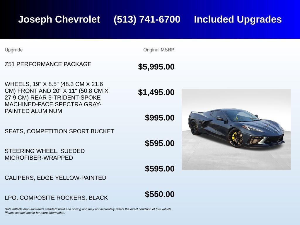 used 2021 Chevrolet Corvette car, priced at $61,000