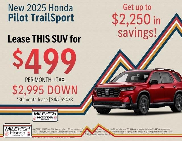 new 2025 Honda Pilot car, priced at $46,983
