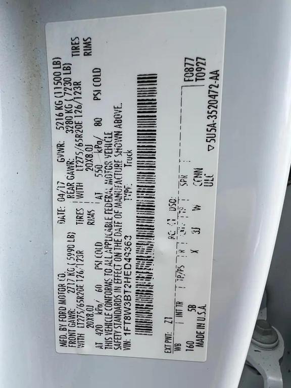 used 2017 Ford F-350 car, priced at $29,995