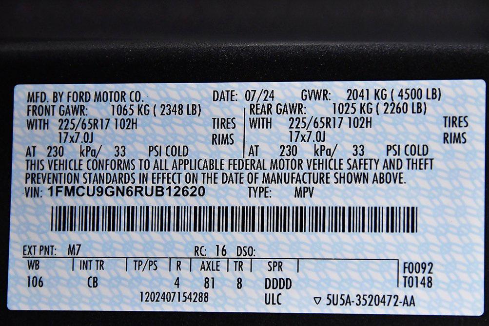 used 2024 Ford Escape car, priced at $24,340