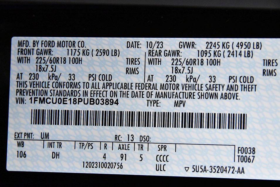 used 2023 Ford Escape PHEV car, priced at $25,000