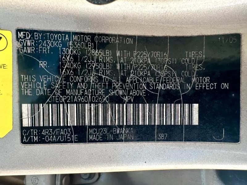 used 2006 Toyota Highlander car, priced at $4,950